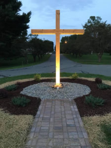 Cross at entry of East Stroudsburg Presbyterian